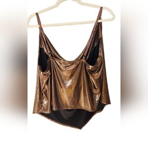 Bronze/brown Metallic Camisole